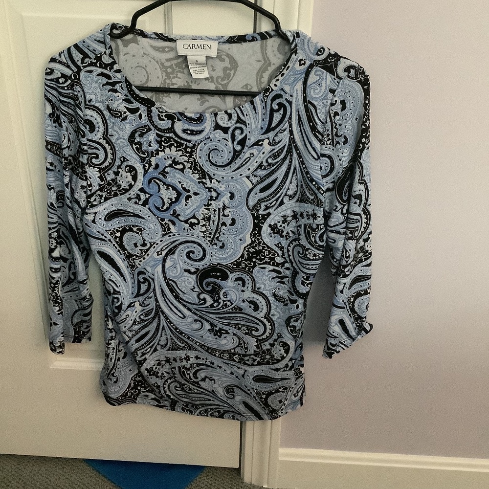 Carmen Paisley Top